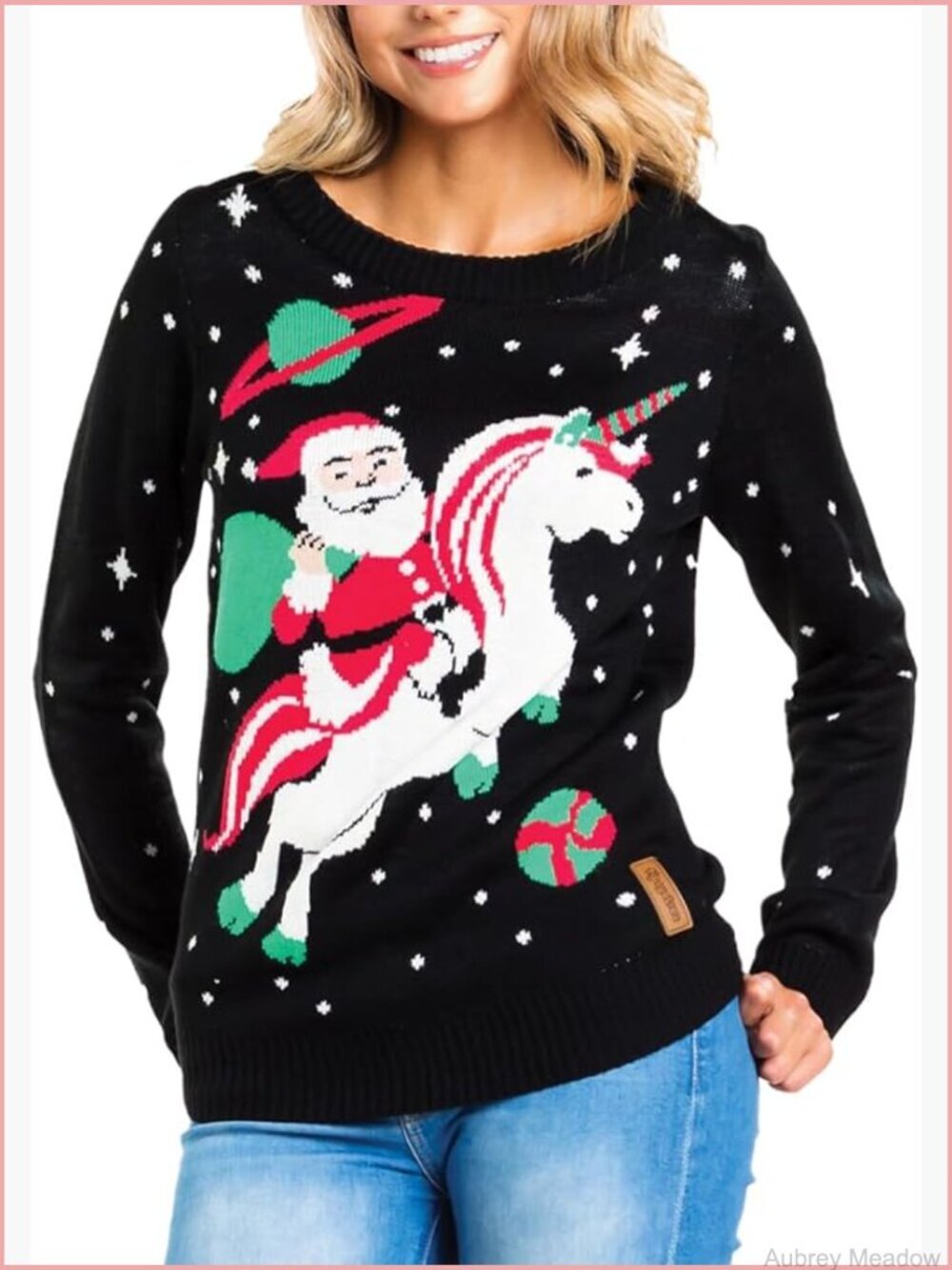 Ugly Christmas Sweater Women Funny Festive Winter Holiday Outfit Lightweight